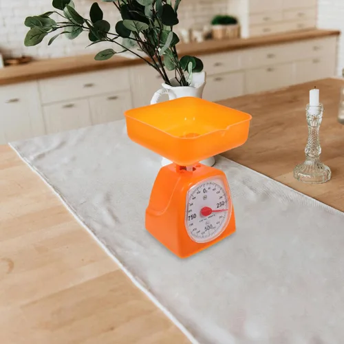 Vista 8 de Baluue Báscula de cocina analógica con pantalla de dial, báscula de cocina mecánica para pesaje de alimentos, parte de pesaje para hornear