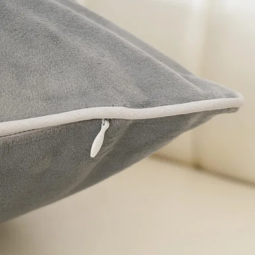 Vista 4 de Aeckself Funda de cojín para sofá de estilo granja, de 20 x 20 pulgadas, con bordado de hojas de terciopelo, funda de cojín cuadrada, lujosa