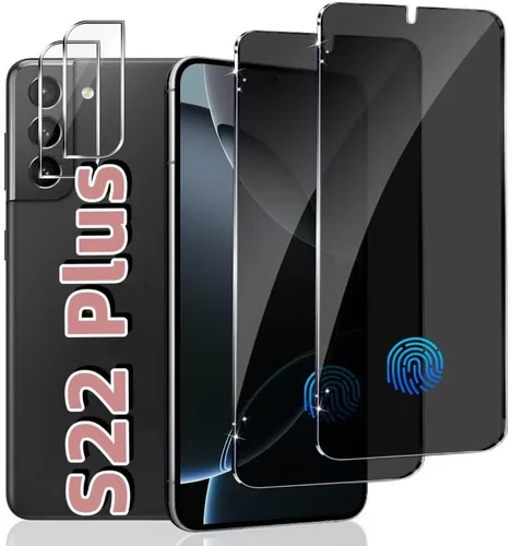Vista 20 de 2 Pack For Galaxy S23 Privacy Screen Protector With 2 Pack Camera Lens Protector, Anti Spy Private Tempered Glass Film 9H Hardness, Anti