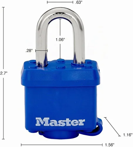Vista 3 de Master Lock 312D Candado a prueba de agua, 1
