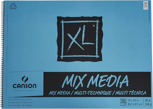 Vista 10 de Canson Bloc de medios mixtos serie XL 5-1/2" x 8-1/2", paquete de 6