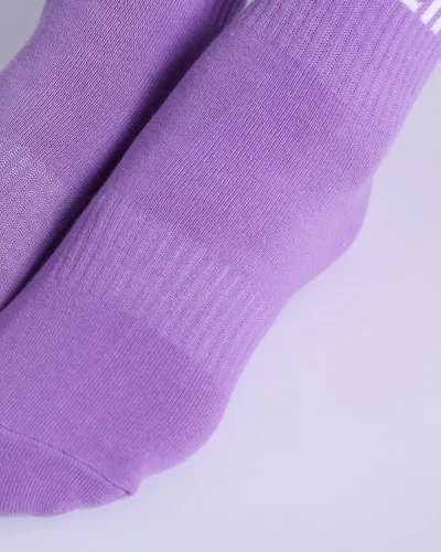 Vista 7 de Calcetines antideslizantes para mujer, calcetines de agarre de pilato, calcetines antideslizantes para yoga, calcetines de hospital, 6 pares