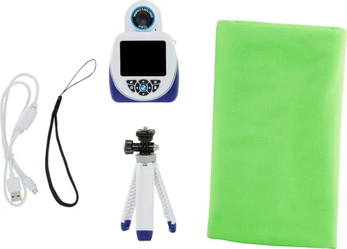 Vista 4 de Little Tikes Tobi 2 Director's - Cámara digital de alta definición para fotos y videos, pantalla verde, selfies, temporizador automático, trípode
