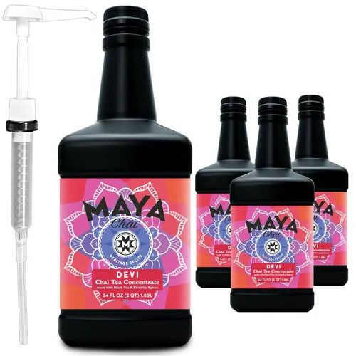 Vista 11 de Maya Chai Concentrado de té, Devi, Extra Spice, Heritage Recipe, 6 onzas líquidas
