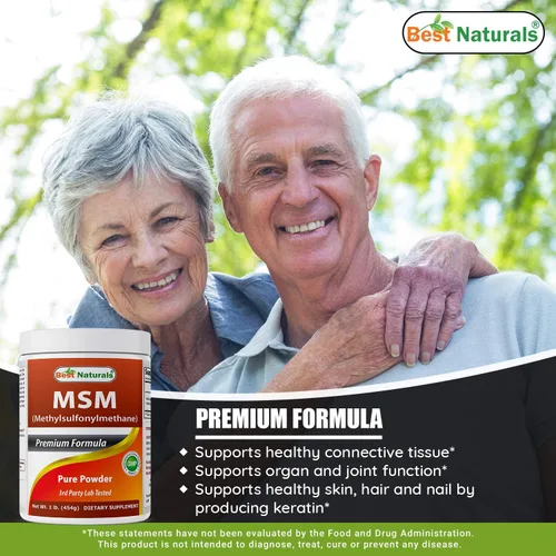 Vista 4 de Best Naturals Polvo MSM y complejo B-100