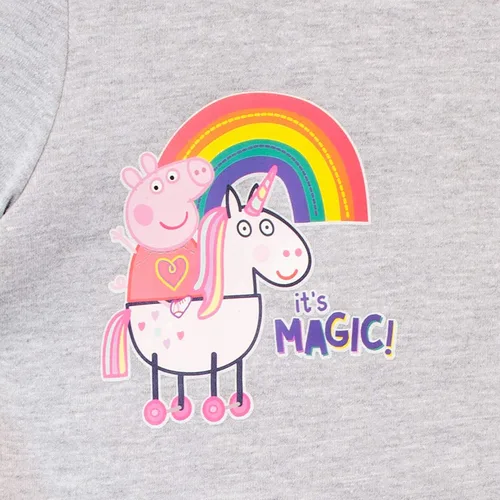 Vista 2 de Peppa Pig Vestido de unicornio y arco iris para niña