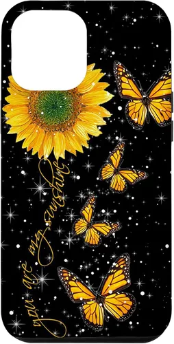 Vista 26 de You are My Sunshine Vintage Sunflower and Monarch Butterfly Case for iPhone 17