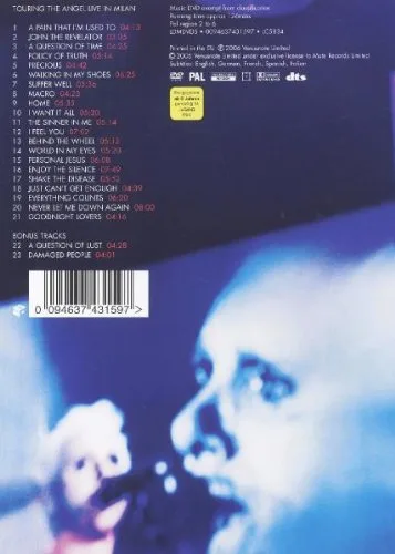 Vista 2 de Depeche Mode - Touring The Angel - Live In Milan Italian Edition