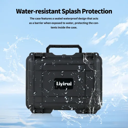 Vista 6 de OSMO - Funda rígida de bolsillo 3, almacenamiento portátil multifuncional para DJI Pocket 3 Creator Combo accesorios de cámara, impermeable, negro