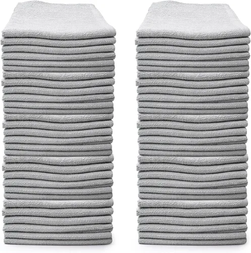 Vista 7 de Terry - Trapos de limpieza a granel, 100% algodón, de secado rápido, absorbentes, reutilizables, paños multiusos para cocina, automóvil, baño