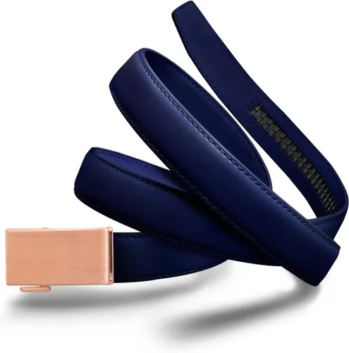 Vista 41 de Mission Belt Cinturón de trinquete de cuero para mujer, colección de cuero de 1.181 in oro/cuero negro
