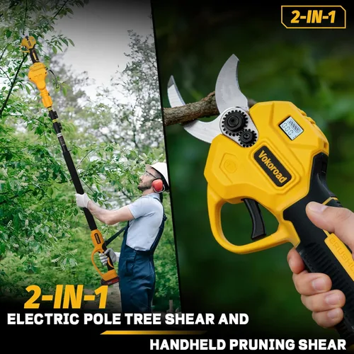 Vista 2 de Tijeras de podar eléctricas 2 en 1 inalámbricas para batería DeWALT de 20 V MAX, podadora de energía eléctrica máxima de 1.5 pulgadas, diámetro