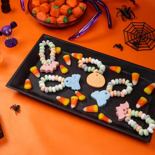 Vista 6 de Pulseras de dulces de Halloween, dulces de truco o trato, 24