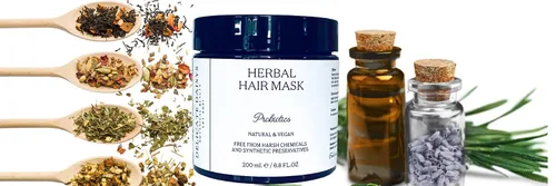 Vista 9 de Delicate Daisys Botanical Beauty PH Balancing Mascarilla para el cabello con probióticos, 6.8 onzas líquidas, natural, orgánica, vegana y libre