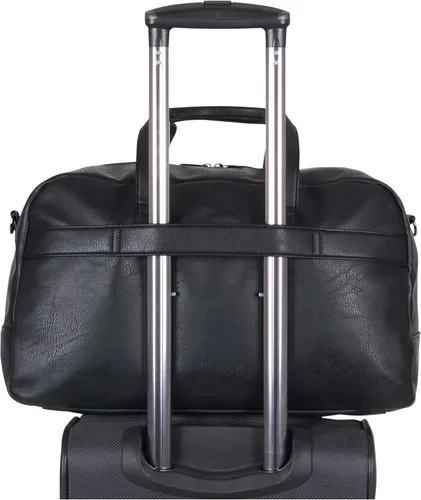 Vista 6 de Kenneth Cole Reaction Port Stanley Bolsa de viaje de piel sintética de 20 pulgadas con cremallera superior Negro 20 Travel Duffel Port Stanley