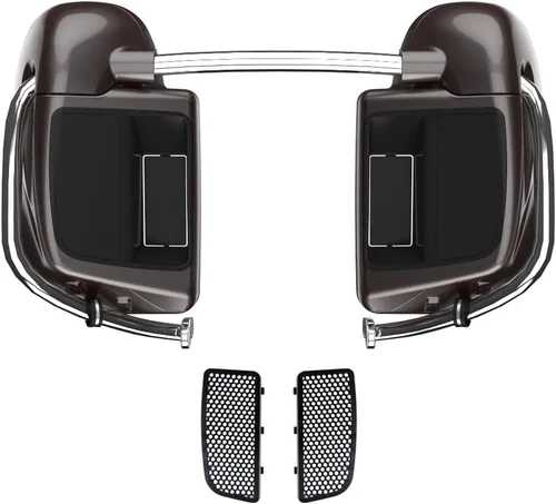 Vista 37 de Kits de calentadores de piernas con ventilación y combinación de color con guantera para Harley Davidson Touring Street Road King Glide FLTR 2014