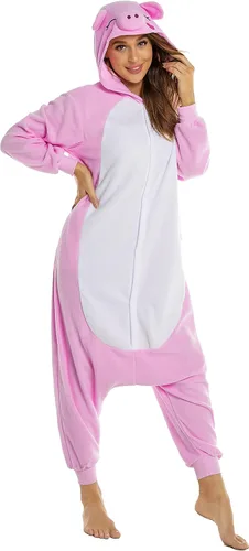 Vista 2 de CANASOUR Pijama de elefante unisex para fiesta de cosplay de polar