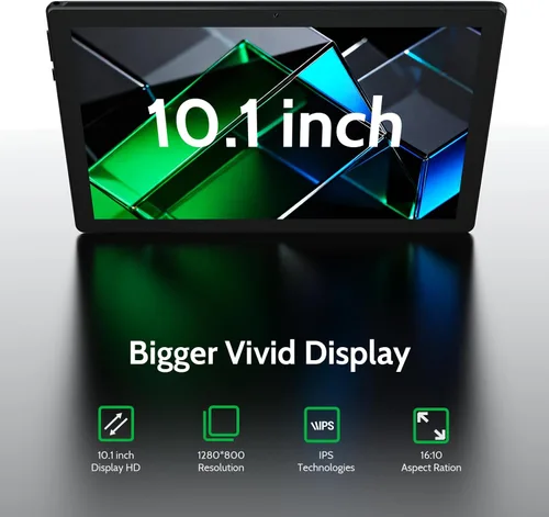 Vista 2 de DigiLand Tableta Android 15, tabletas Android de 10.1 pulgadas con procesador Octa-core 6 GB de RAM+64 GB de ROM (compatible con expansión TF)