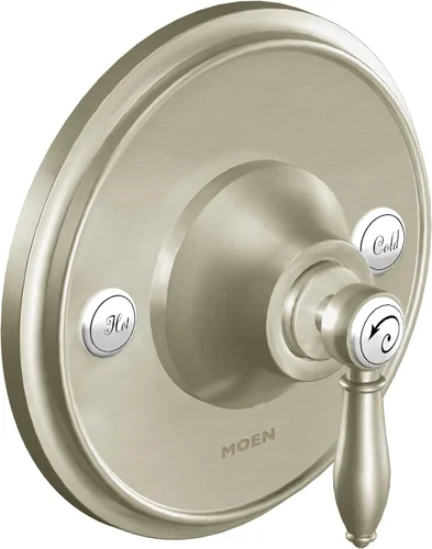 Vista 9 de Moen Weymouth TS3210BG - Kit de ajuste de válvula de equilibrio de presión Posi-Temp de oro cepillado de 1 mango, requiere válvula, TS3210BG