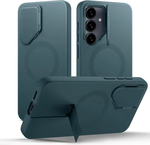 Vista 54 de SURITCH Funda para teléfono Samsung Galaxy S26 Plus, cubierta protectora magnética con cubierta de cámara y soporte de metal ajustable para Galaxy