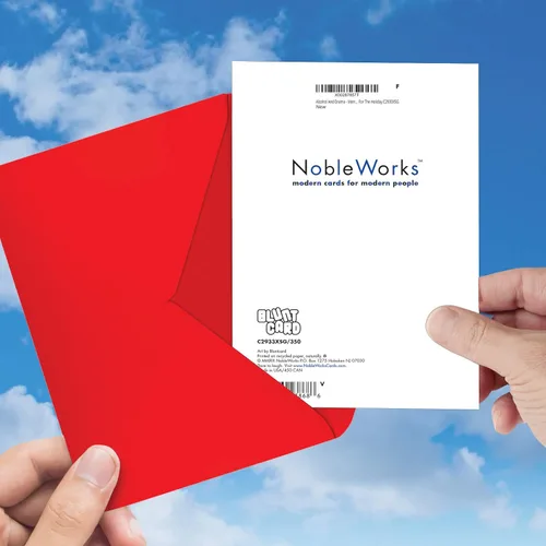 Vista 7 de NobleWorks - Divertida tarjeta navideña para adultos para mujeres - Tarjeta de felicitación festiva con humor directo, tarjeta de felicitación