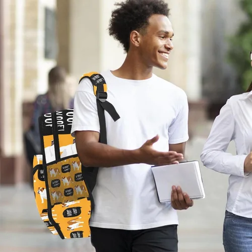 Vista 6 de Bolsas para niños y niñas mochila de viaje para hombres y mujeres patrón de bulldog inglés Color 2619 Mochilas de viaje