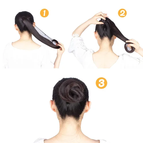 Vista 6 de WeKen 30 redes para el cabello, redes invisibles de 22 pulgadas para mujeres, redes de malla con borde elástico para servicio de alimentos, moño