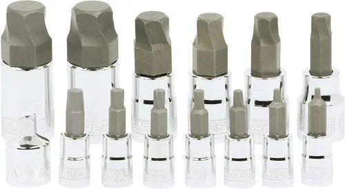 Vista 7 de ARES 31006 - Juego de llaves hexagonales para quitar sujetadores dañados SAE de 14 piezas, dados de acero de primera calidad para quitar sujetadores