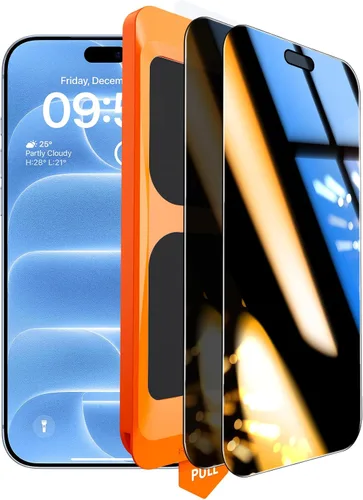 Vista 55 de TOCOL Protector de pantalla de privacidad para iPhone 11 Pro Max, dureza 9H, grado militar, inastillable, vidrio templado HD, cobertura completa