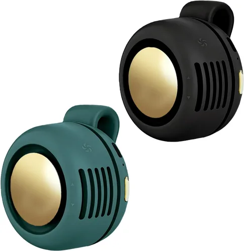 Vista 20 de Ventilador portátil con clip, ventilador personal mini ventilador Paquete de 1 (A-naranja)