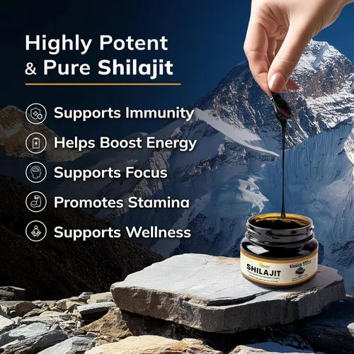 Vista 6 de Resina Shilajit pura del Himalaya para hombres y mujeres, 600 mg, suplemento de extracto natural con más de 85 minerales traza y ácido fúlvico