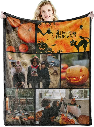 Vista 21 de Youltar Regalos personalizados para el día de la madre para mamá, manta de fotos personalizada de hija e hijo, 6 collages de fotos de 30 x 40