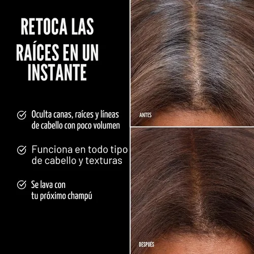 Vista 2 de EVERPRO Gray Away - Spray instantáneo para cubrir raíces, 2.5 onzas, marrón medio