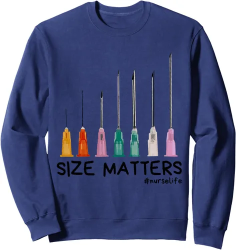 Vista 6 de Needle Size Matters Sudadera divertida de enfermería CNA Nurse Life, Negro