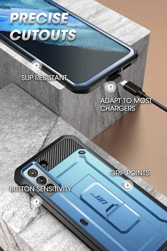 Vista 6 de SUPCASE Funda para Samsung Galaxy S21 5G con Soporte (Unicorn Beetle Pro), [Clip de Cinturón Integrado] Funda Protectora de Servicio Pesado