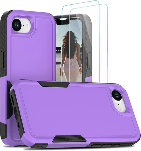 Vista 262 de Jeylly Funda para iPhone SE/Funda para iPhone 5S, Exterior de Plástico Duro que Absorbe Golpes + Interior de Silicona de Goma Defensor contra