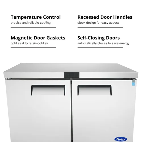 Vista 7 de Atosa Refrigerador comercial bajo encimera