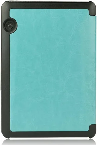 Vista 8 de Funda protectora de piel para Kindle Voyage con función de apagado y encendido automático para Amazon Kindle Voyage (2014) (azul cielo)