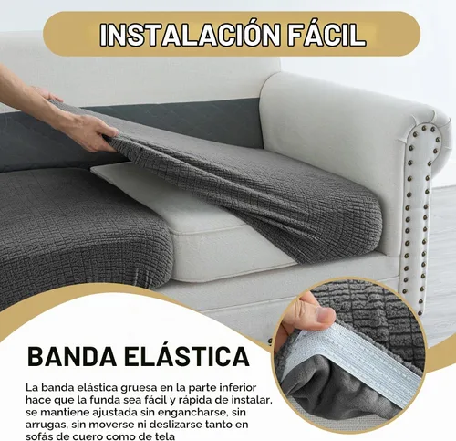 Vista 6 de H.VERSAILTEX Fundas de cojín individuales de jacquard superelásticas para sofá, protector de muebles, fundas antideslizantes suaves y gruesas