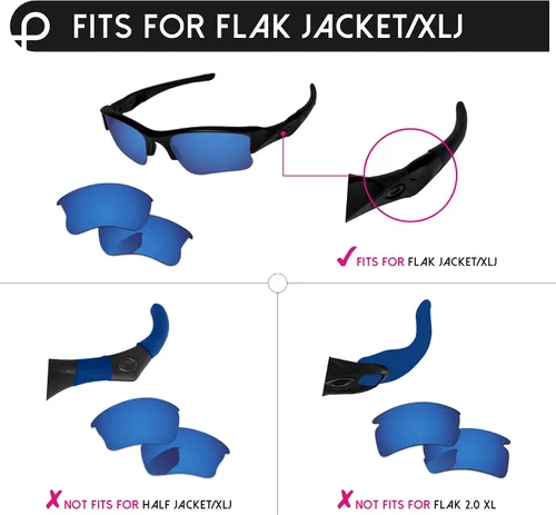 Vista 3 de Lentes de repuesto para gafas de sol Oakley Flak Jacket XLJ OO9009