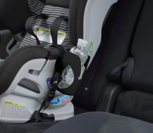 Vista 7 de Portavasos infantil para asientos de automóvil convertibles - Compatible con Britax ClickTight Marathon, Boulevard, Advocate - Negro