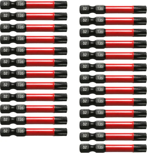 Vista 44 de TMAX Juego de puntas de destornillador de cabeza de estrella T6 Torx de 25 piezas, acero S2 de 6 puntos T-6 puntas de inserción de destornillador