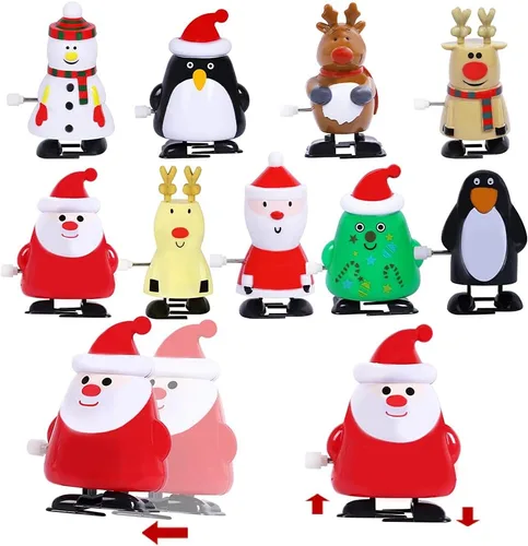 Vista 7 de Max Fun 18 piezas de relleno de calcetines de Navidad juguetes de cuerda