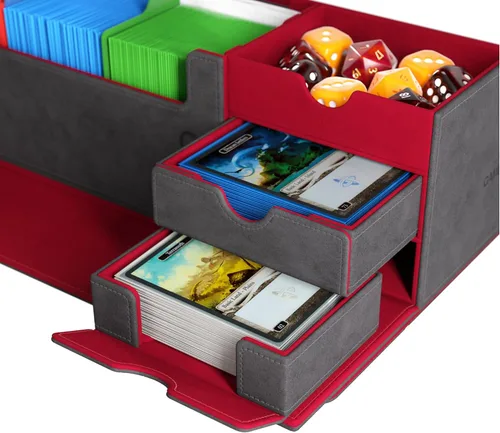 Vista 5 de Cards' Lair Pro 1000+ - Caja convertible para juegos, almacenamiento y organización prémium para jugadores serios, capacidad para tarjetas, cajas