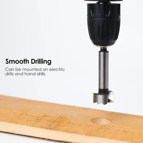Vista 5 de BAIDETS Broca Forstner de 1 Pulgada - Broca Forstner de 1" para Madera con Mango Redondo