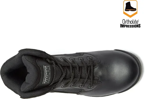 Vista 4 de MAGNUM Stealth Force - Botas tácticas negras impermeables de 6 pulgadas botas militares de cuero para hombre