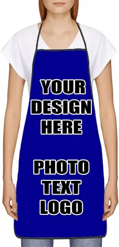 Vista 10 de Delantales personalizados con diseño de imagen de texto fotográfico para adultos, hombres, mujeres, parrilla, cocina, 40