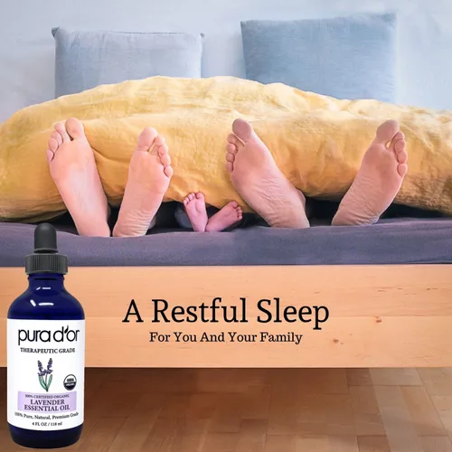 Vista 6 de PURA D'OR Aceites esenciales orgánicos de incienso y lavanda (4 onzas con cuentagotas de vidrio) 100% puros y naturales, grado terapéutico