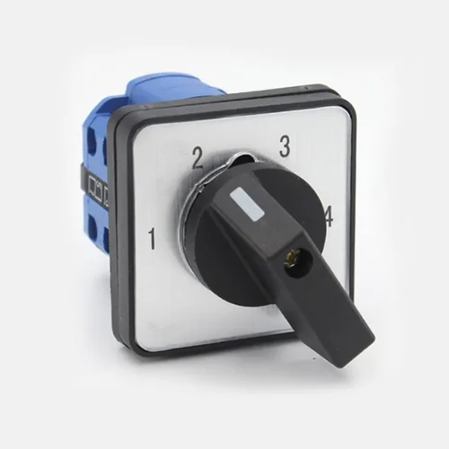 Vista 2 de Interruptor selector de cambio universal, interruptor de transferencia de potencia, 4 posiciones 8 terminales, LW26-20 6E1111/2 220V 20A Motor