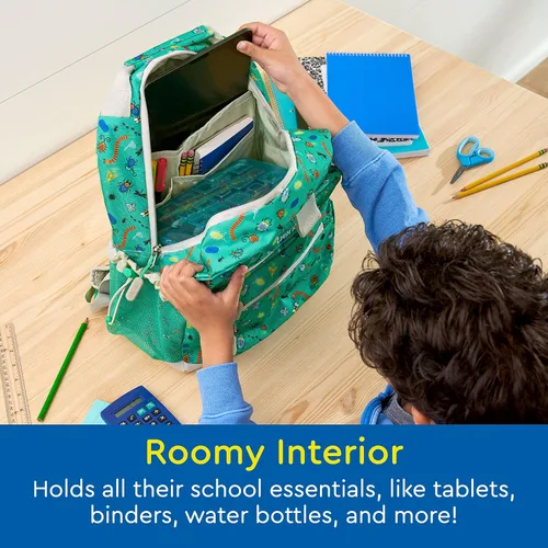 Vista 2 de Bentgo Mochila para niños - Mochila ligera y duradera de 14 pulgadas, Bug Buddies, Mochilas de viaje